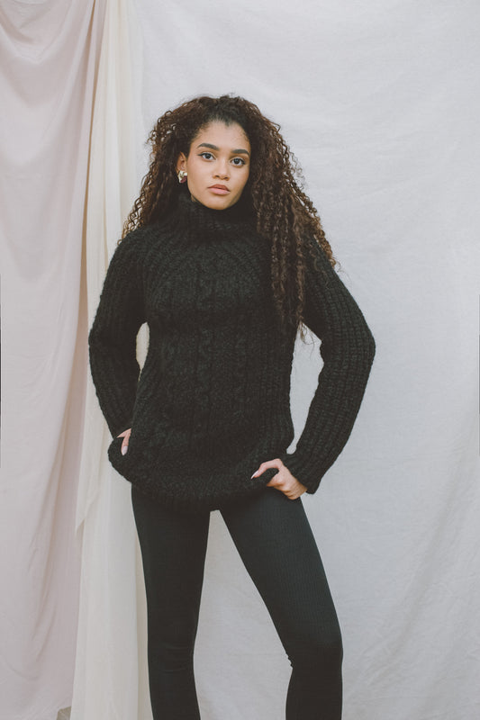 Recycled Wool Heavy Knit Sweater - ARCHIVE SALE