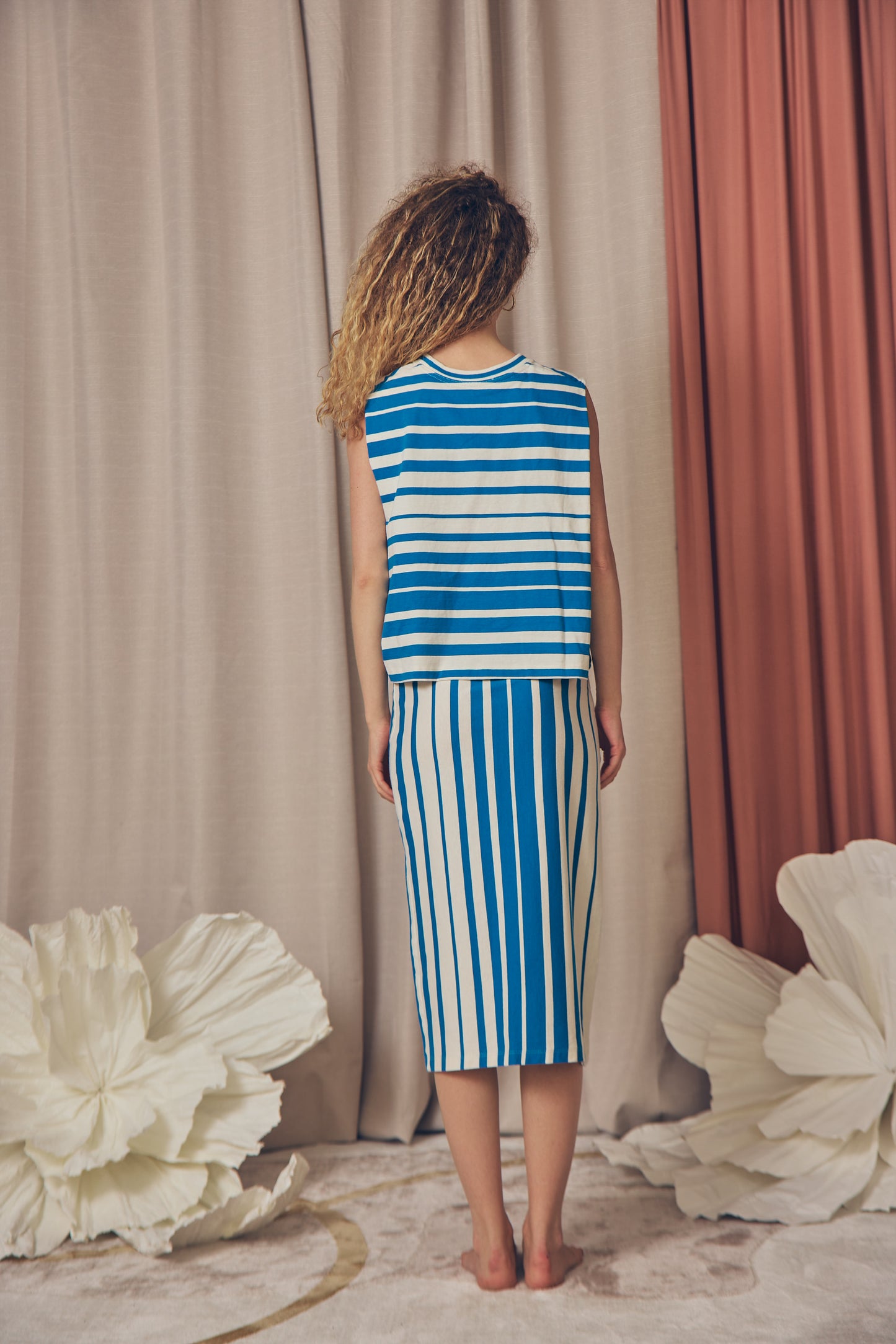 Stripe Organic Cotton Skirt - ARCHIVE SALE