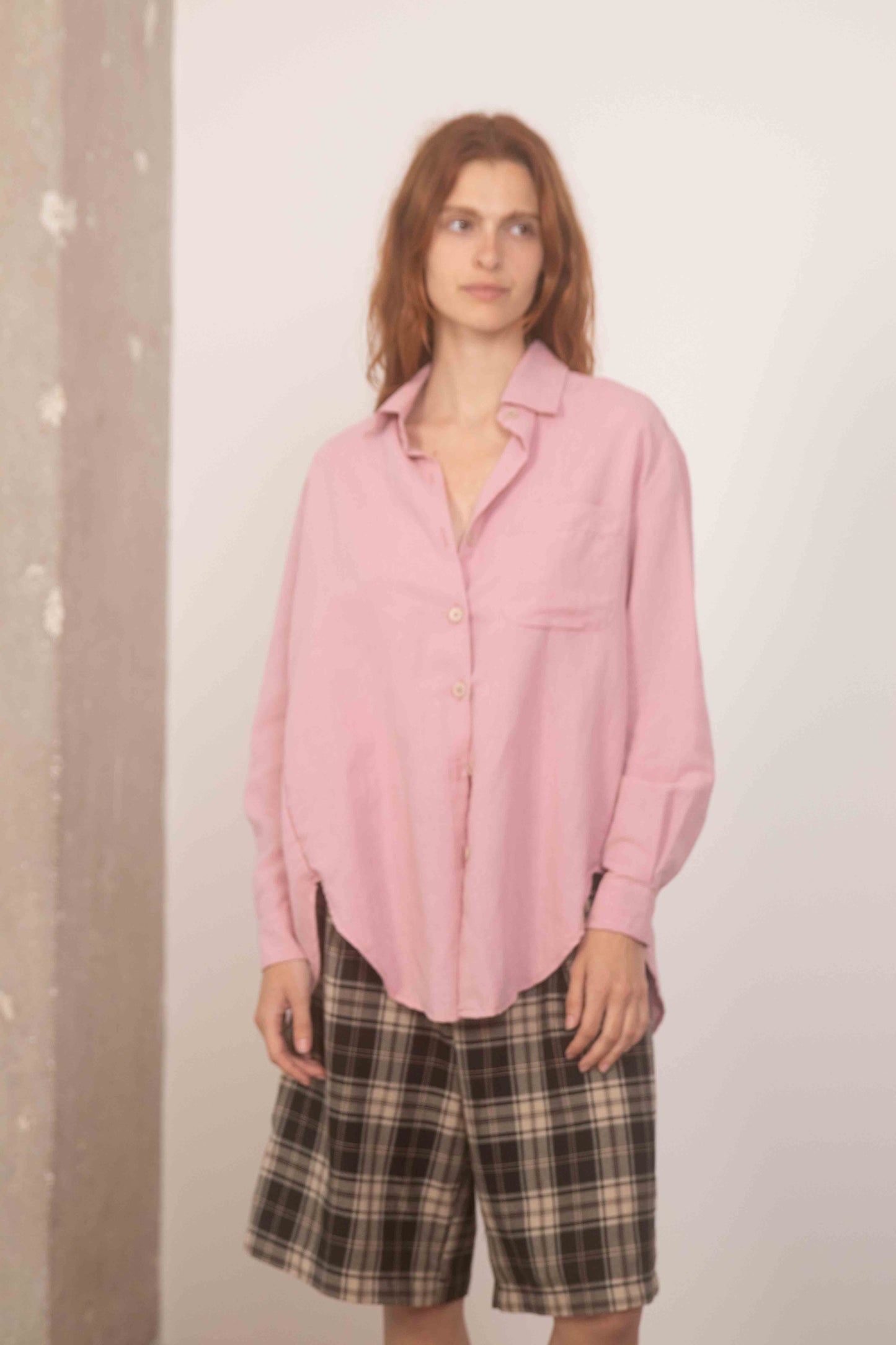ROSE PINK COTTON SHIRT - ARCHIVE SALE