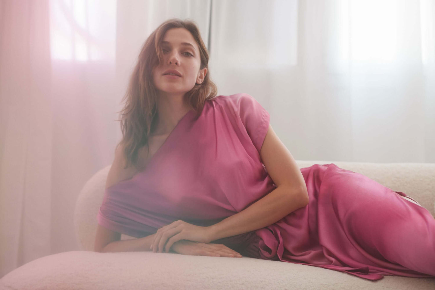 PRINT DRAPE DRESS | COSSAC