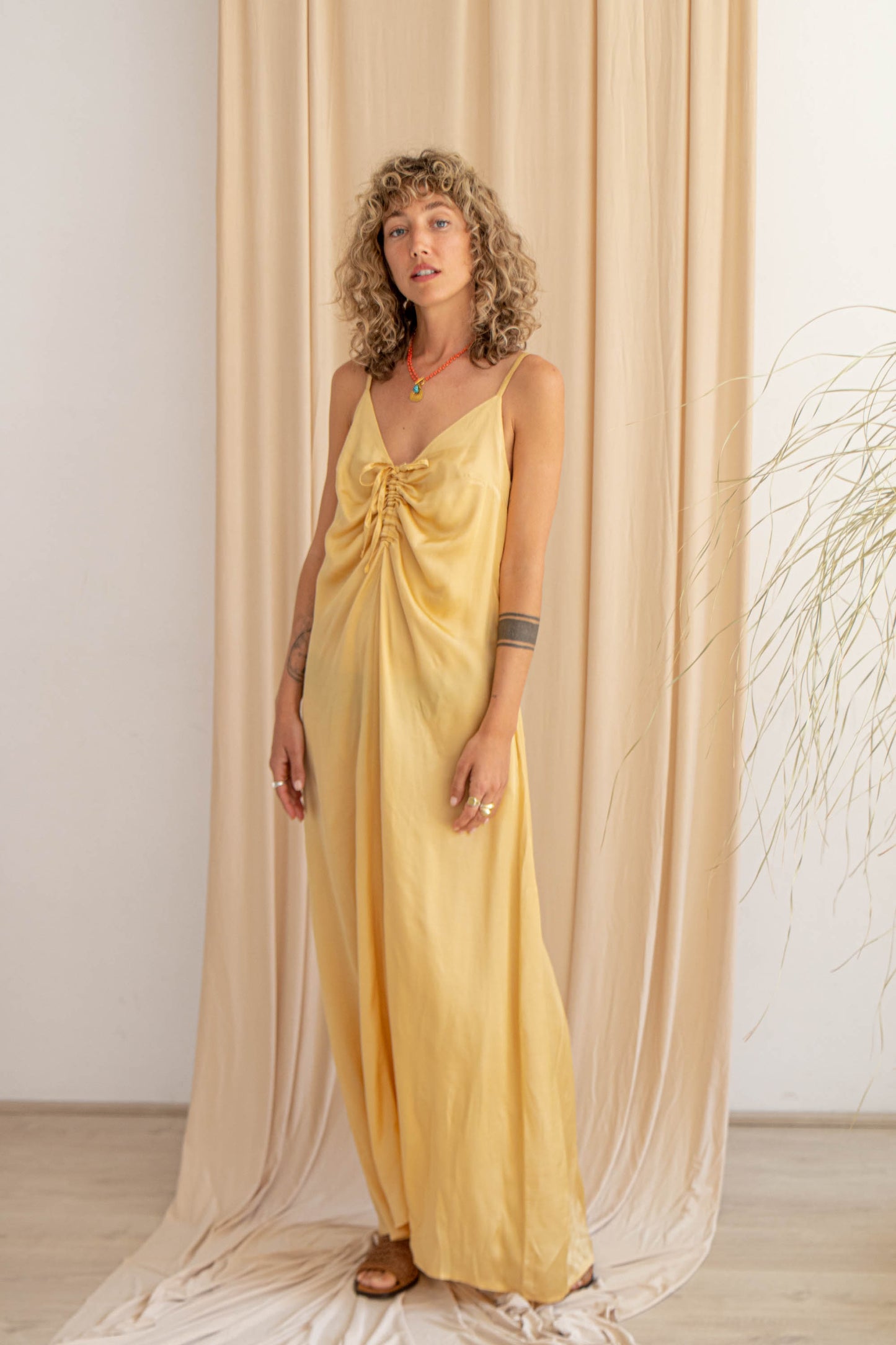 VANILLA ECOVERO MAXI DRESS - ARCHIVE SALE