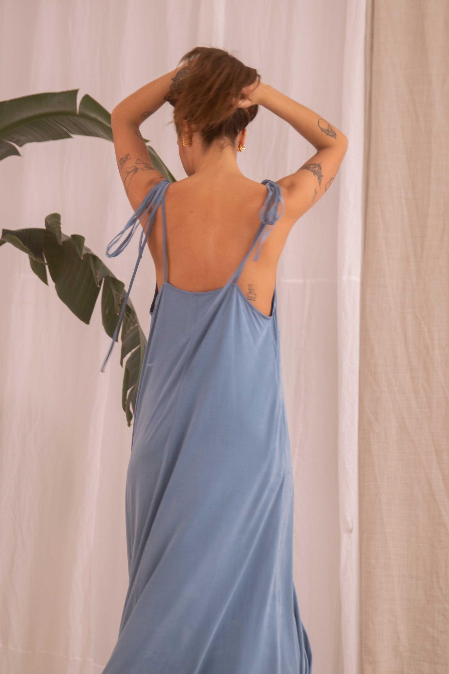 BLUE MAXI DRESS