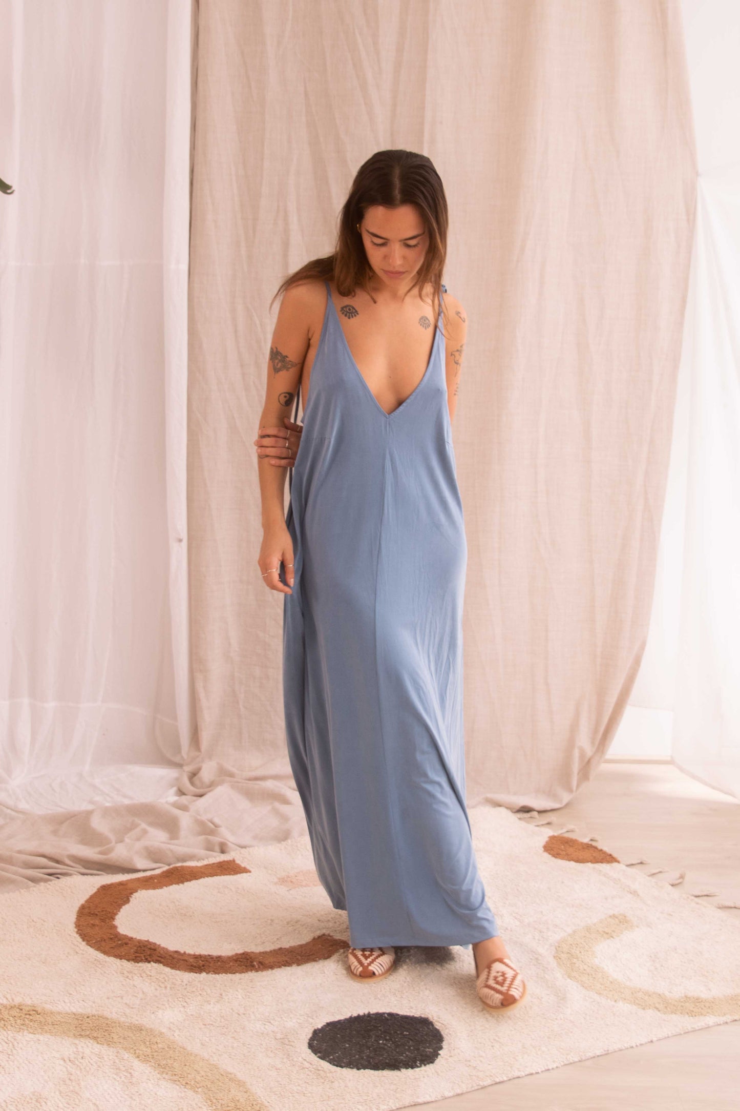 BLUE MAXI DRESS