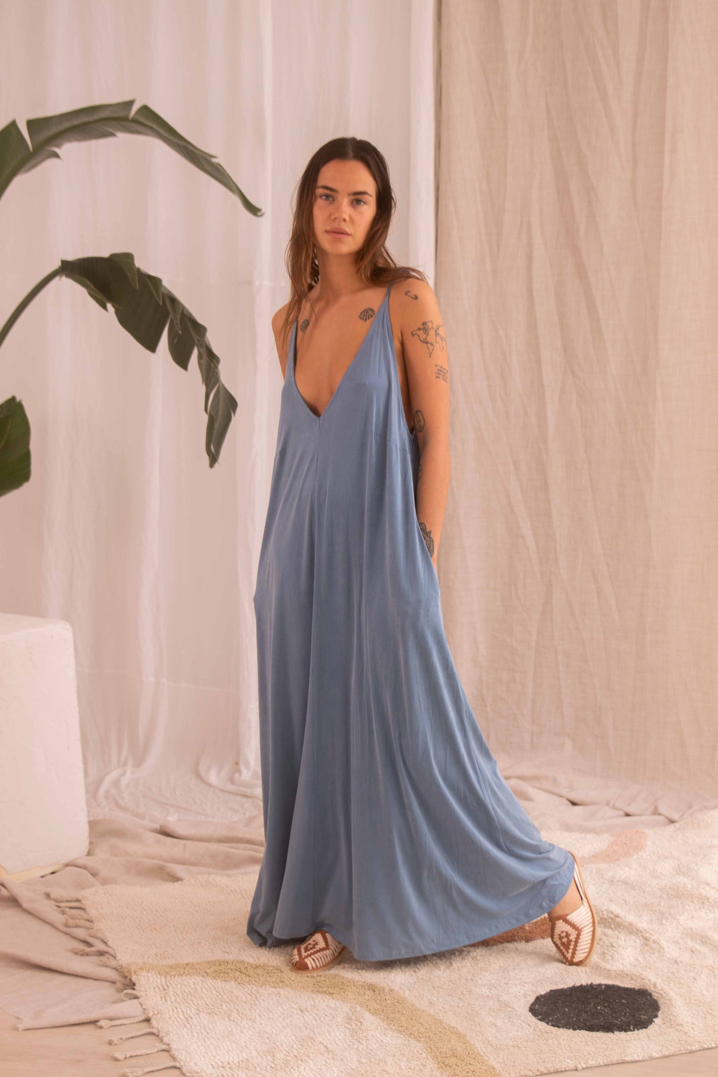 BLUE MAXI DRESS