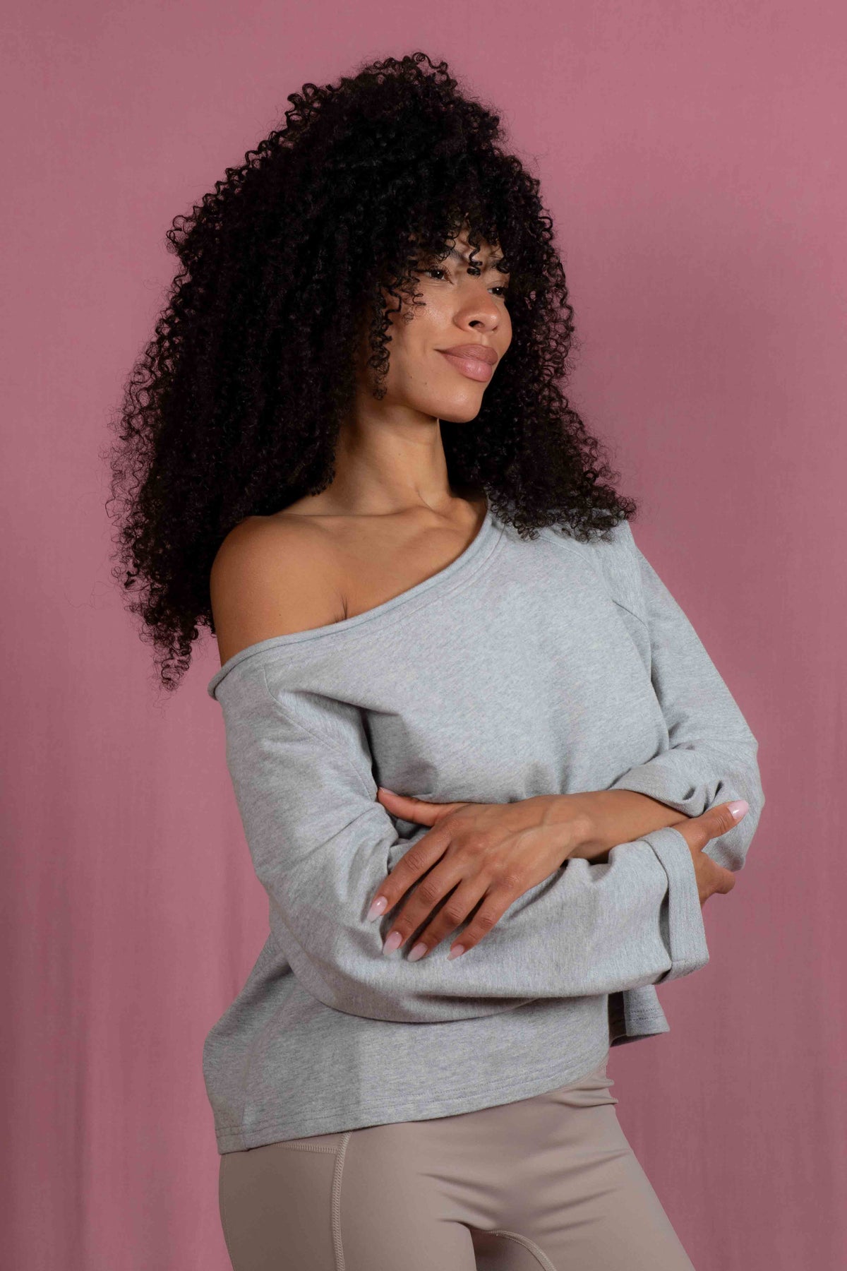Grey Organic Cotton Sweatshirt - PRIME STUDIO