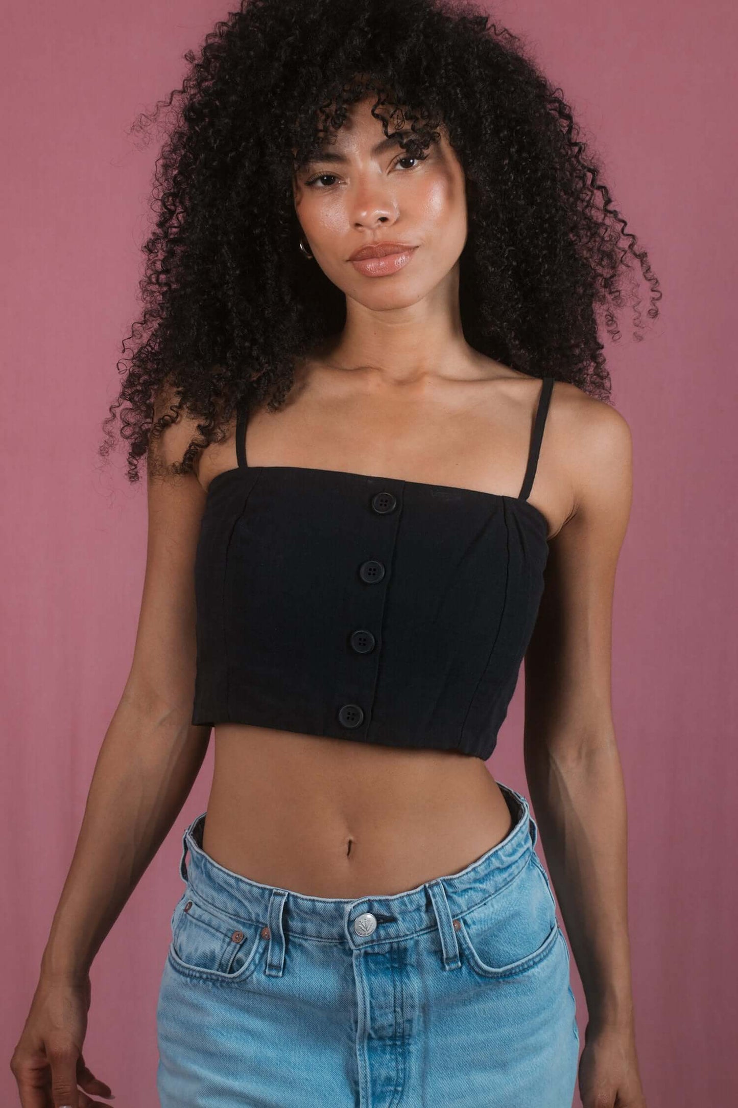 BLACK CROP TOP