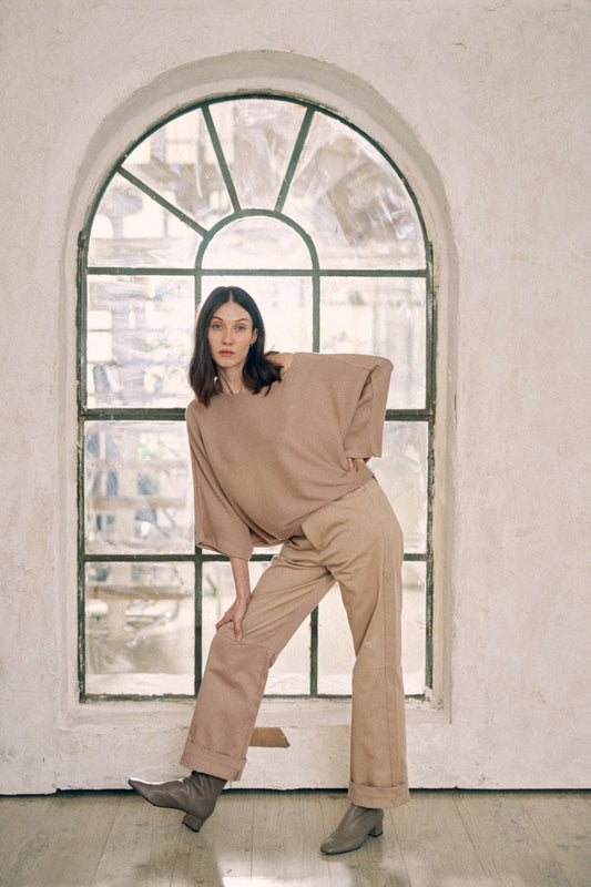 Taupe Trousers - ARCHIVE SALE