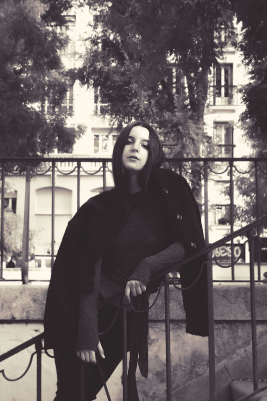 Black Organic Cotton Crop Jacket