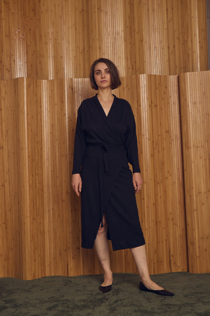Black Wrap Dress
