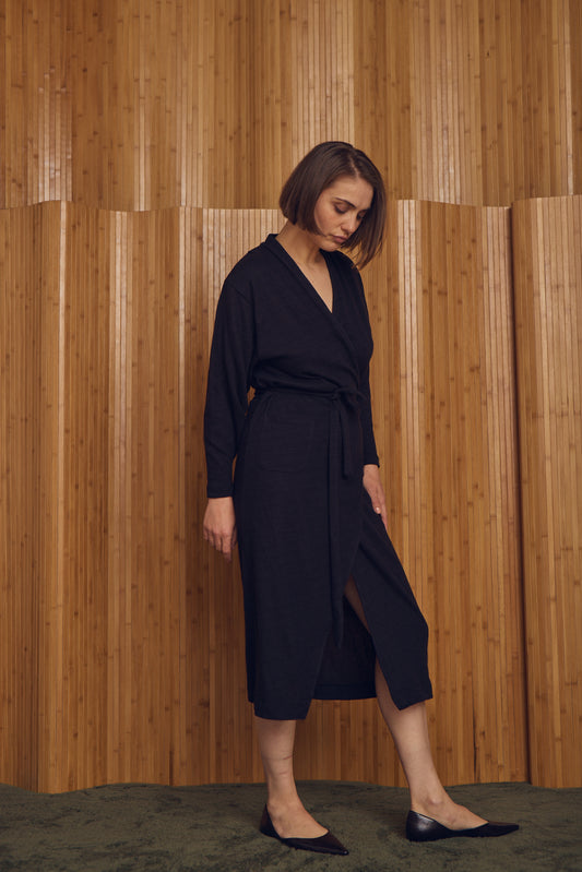 Black Wrap Dress