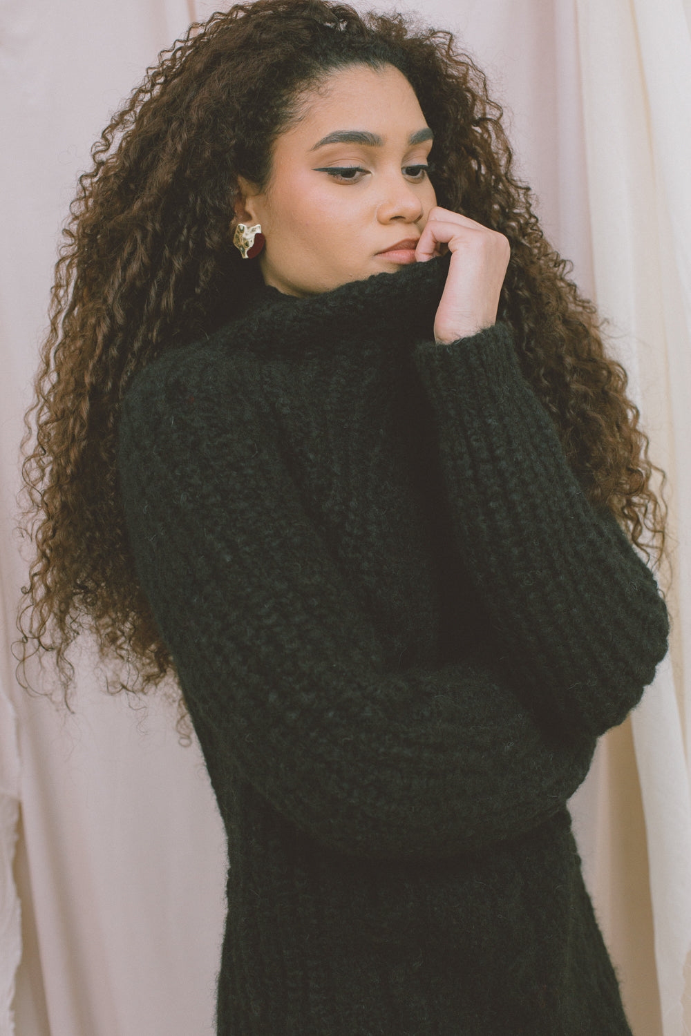 Recycled Wool Heavy Knit Sweater - ARCHIVE SALE