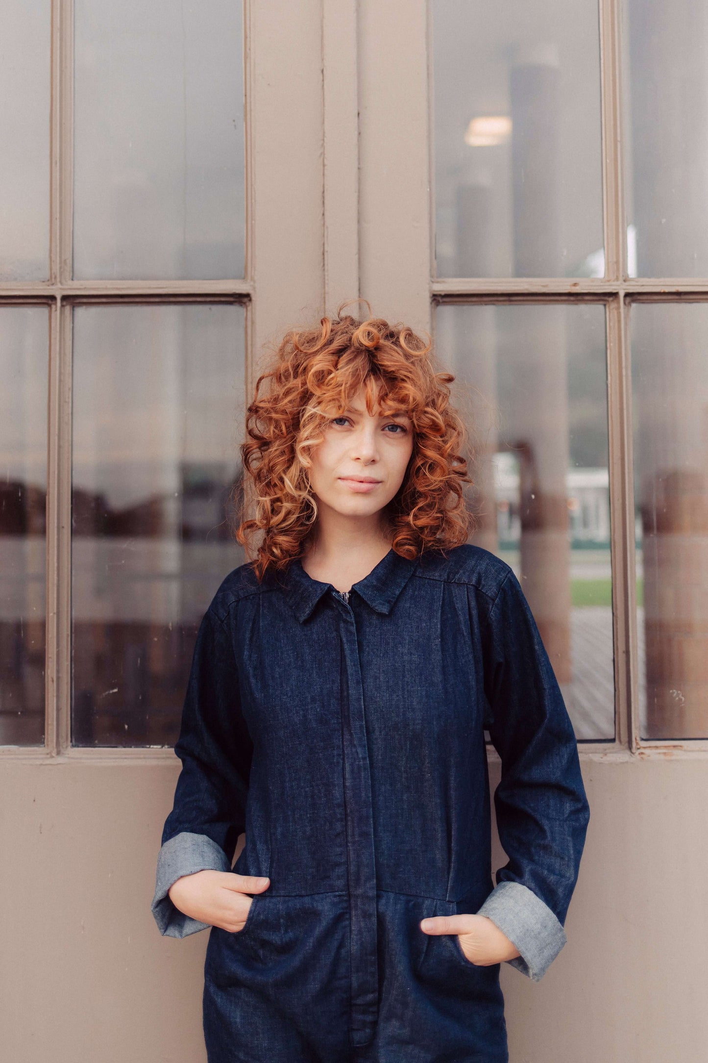 NAVY DENIM BOILERSUIT