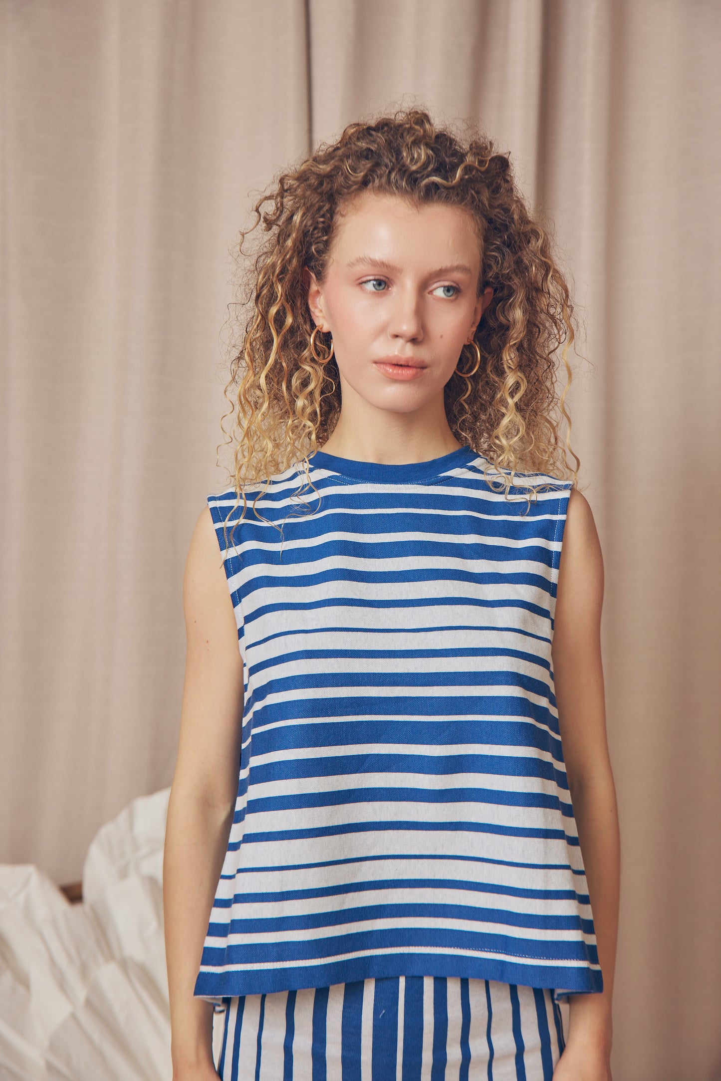 Stripe Organic Cotton Vest - ARCHIVE SALE