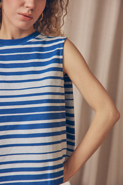 Stripe Organic Cotton Vest - ARCHIVE SALE