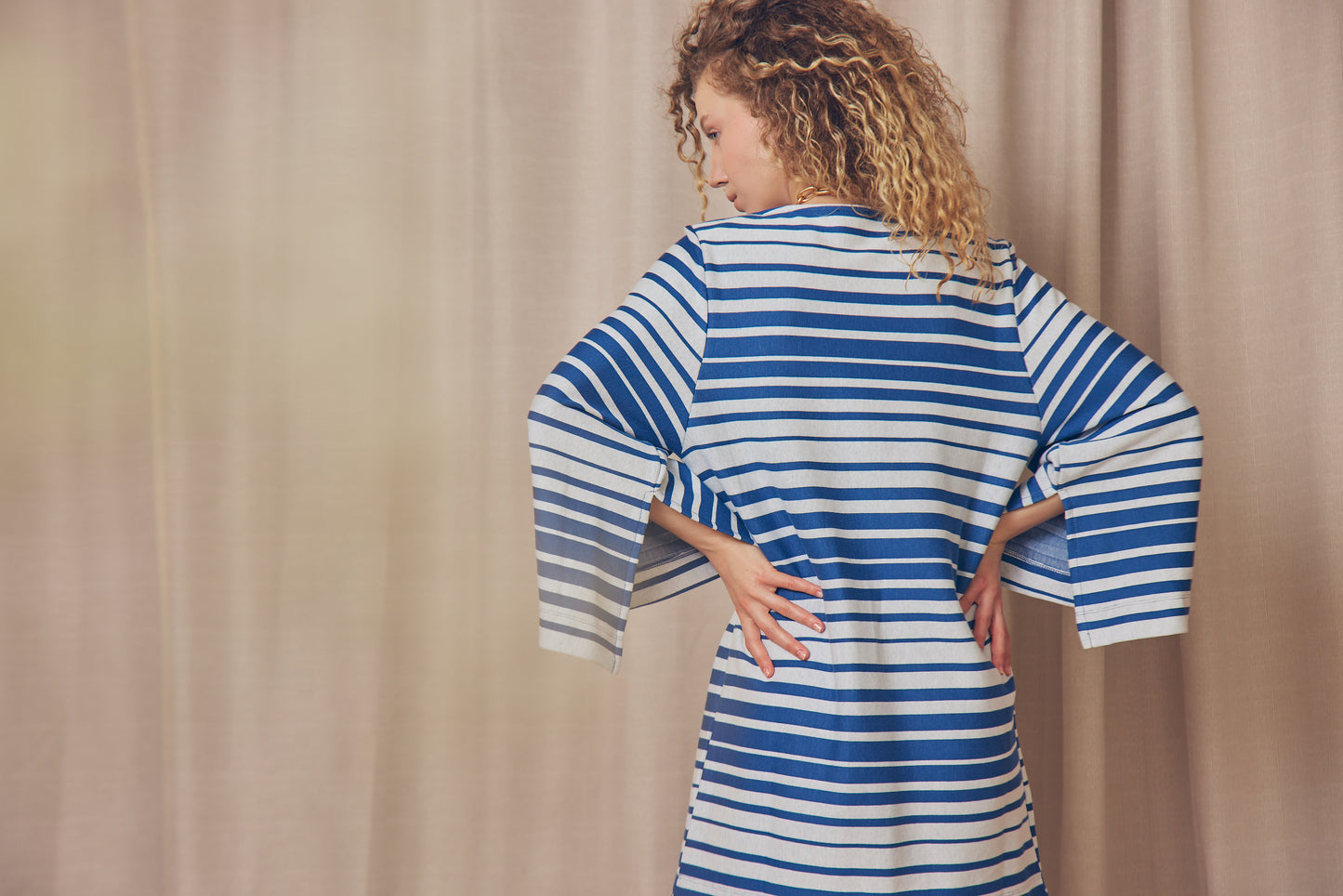 Stripe Organic Cotton Mini Dress - ARCHIVE SALE
