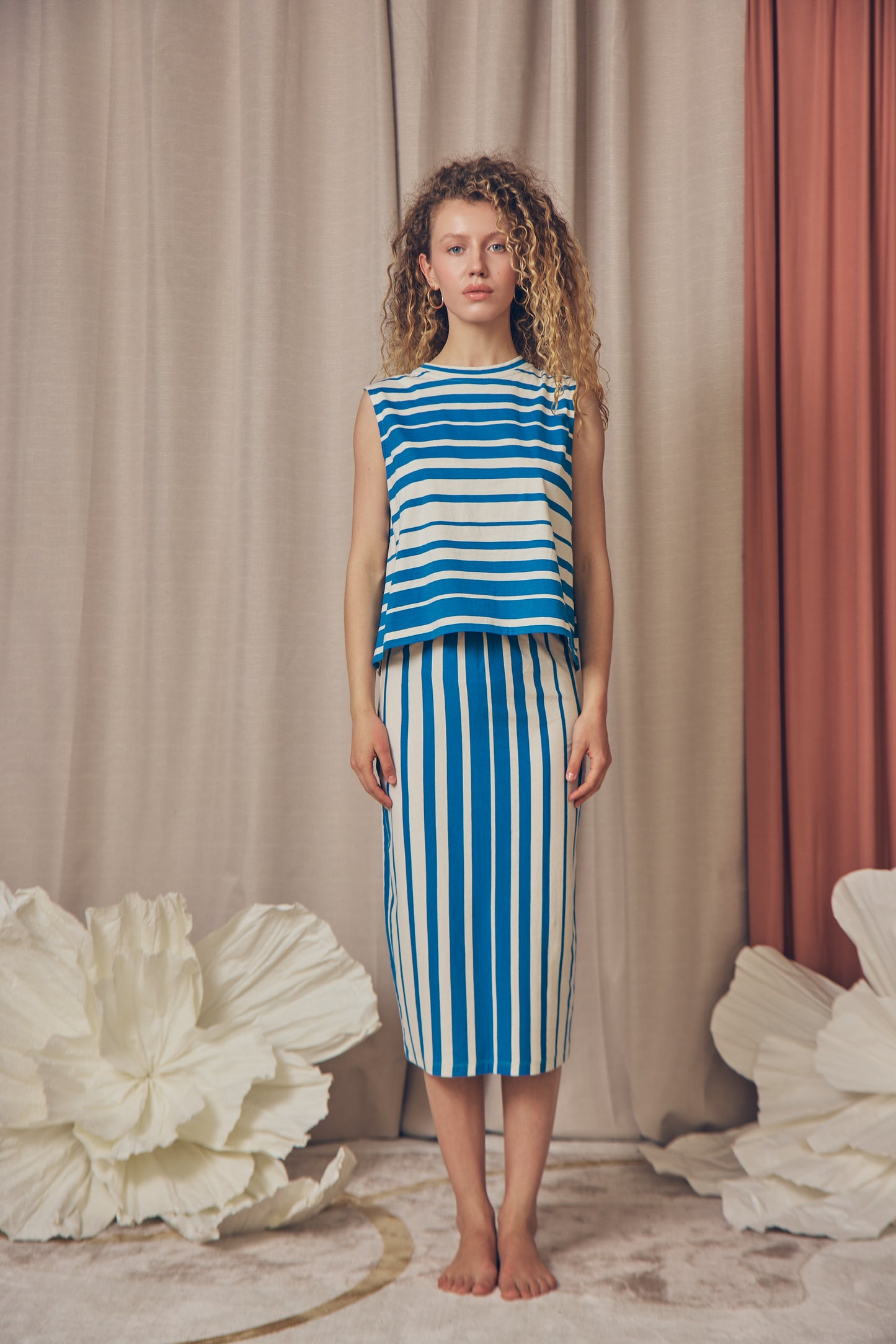 Stripe Organic Cotton Skirt - ARCHIVE SALE