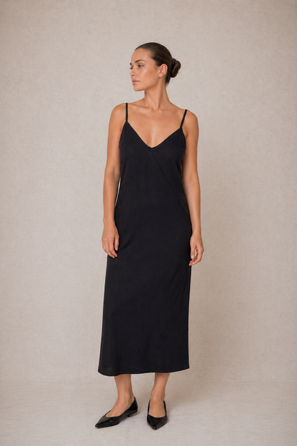 Black Strapy Midi Dress - ARCHIVE SALE