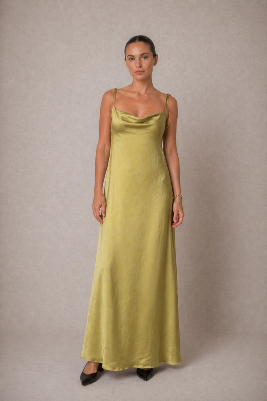 OLIVE ECOVERO MAXI DRESS - ARCHIVE SALE