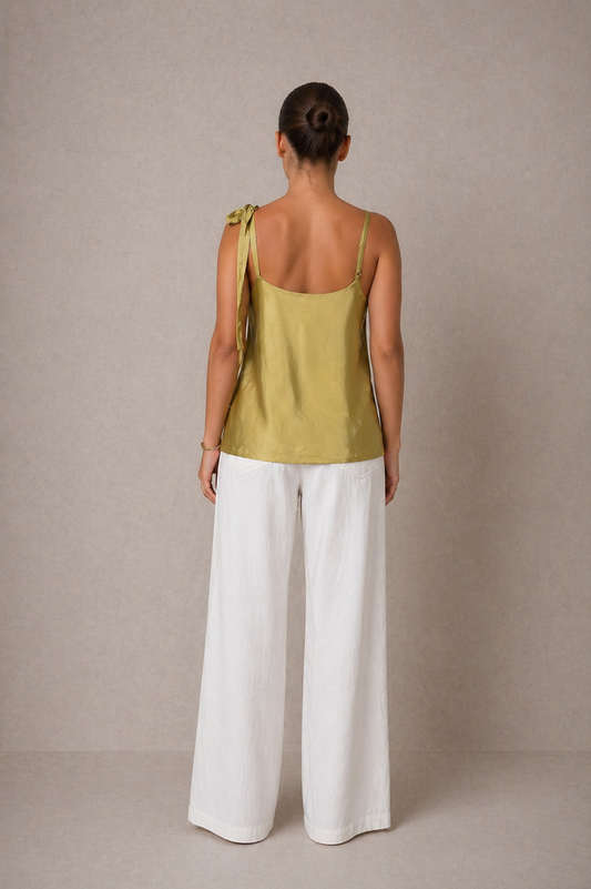 OLIVE ECOVERO SLIP TOP - ARCHIVE SALE