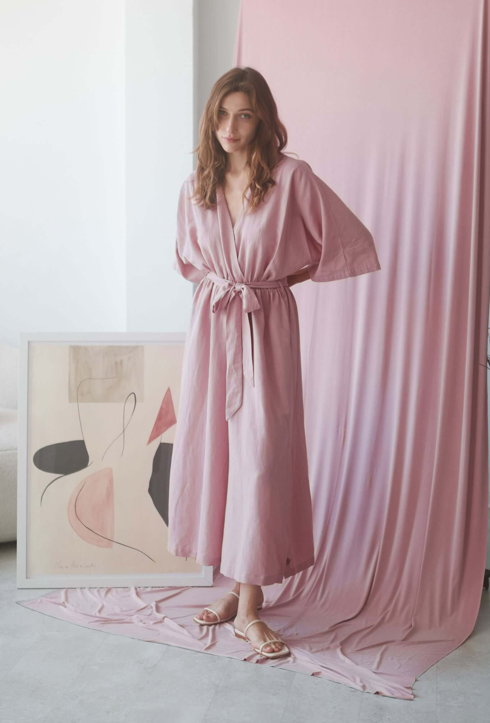 ROSE KIMONO JUMPSUIT | COSSAC