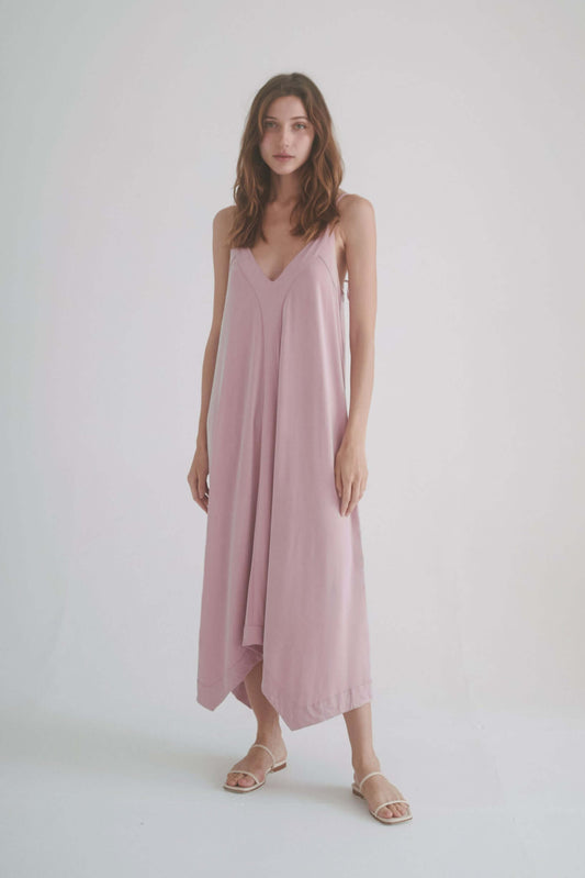 ROSE CUPRO MIDI DRESS | COSSAC