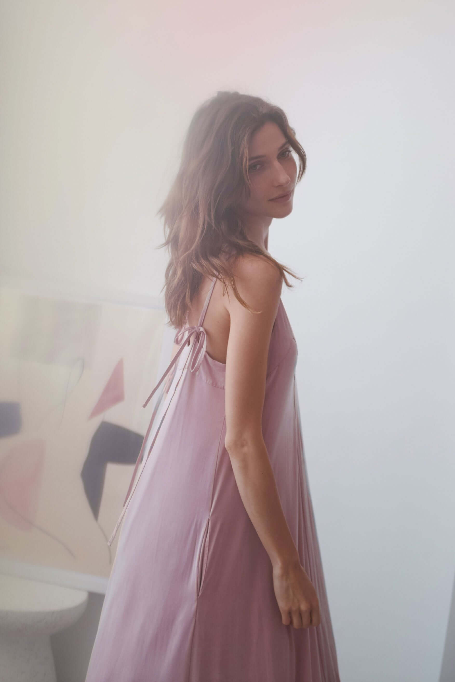 ROSE CUPRO MIDI DRESS | COSSAC