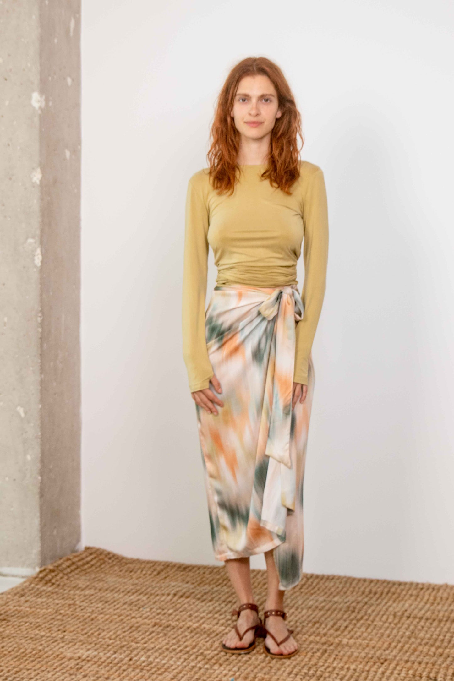 Printed Ecovero Wrap Skirt - ARCHIVE SALE