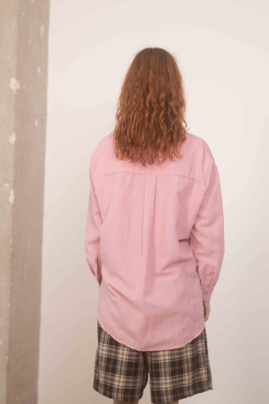 ROSE PINK COTTON SHIRT - ARCHIVE SALE