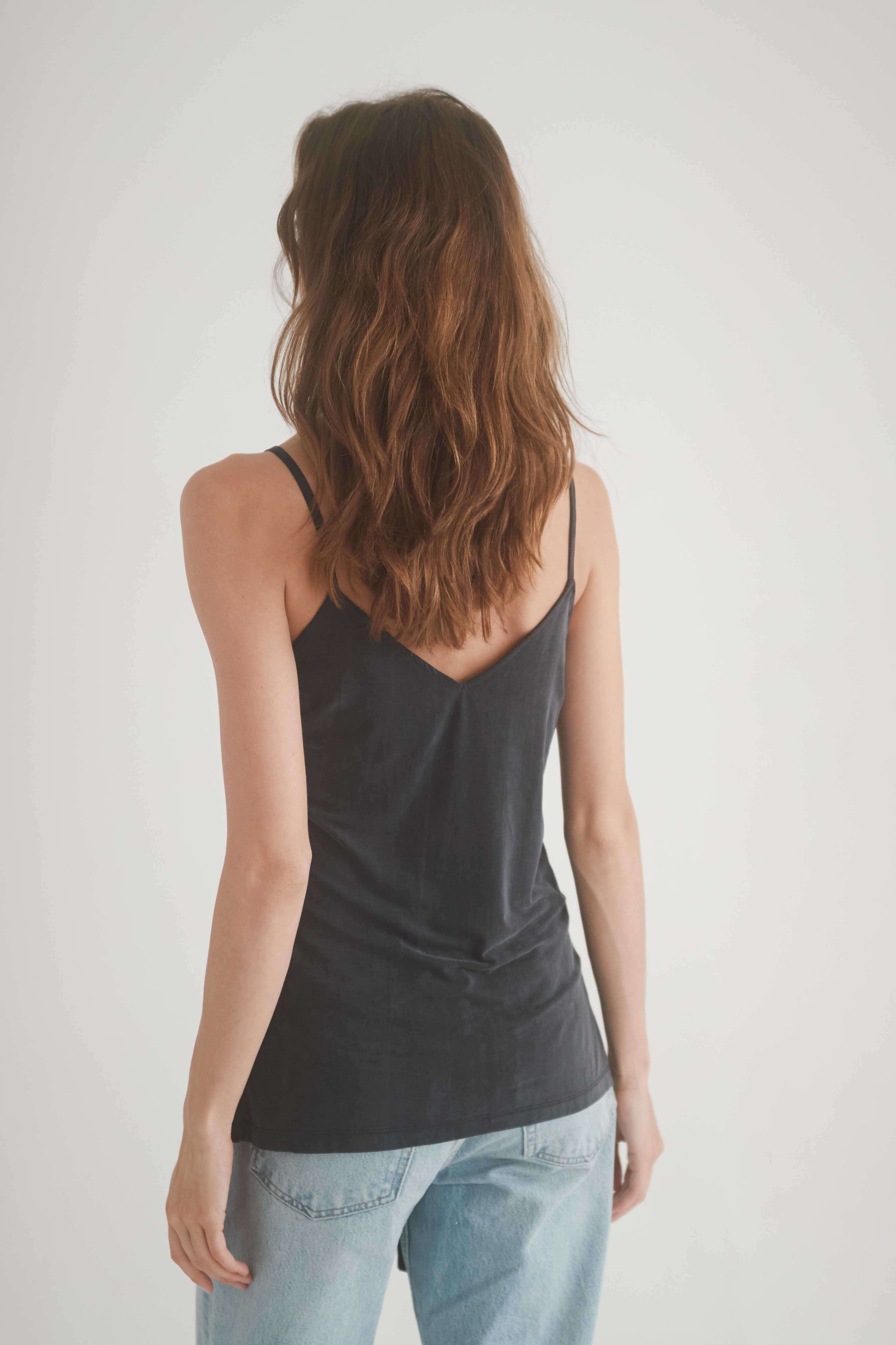 SLATE BLACK REVERSIBLE CAMI | COSSAC