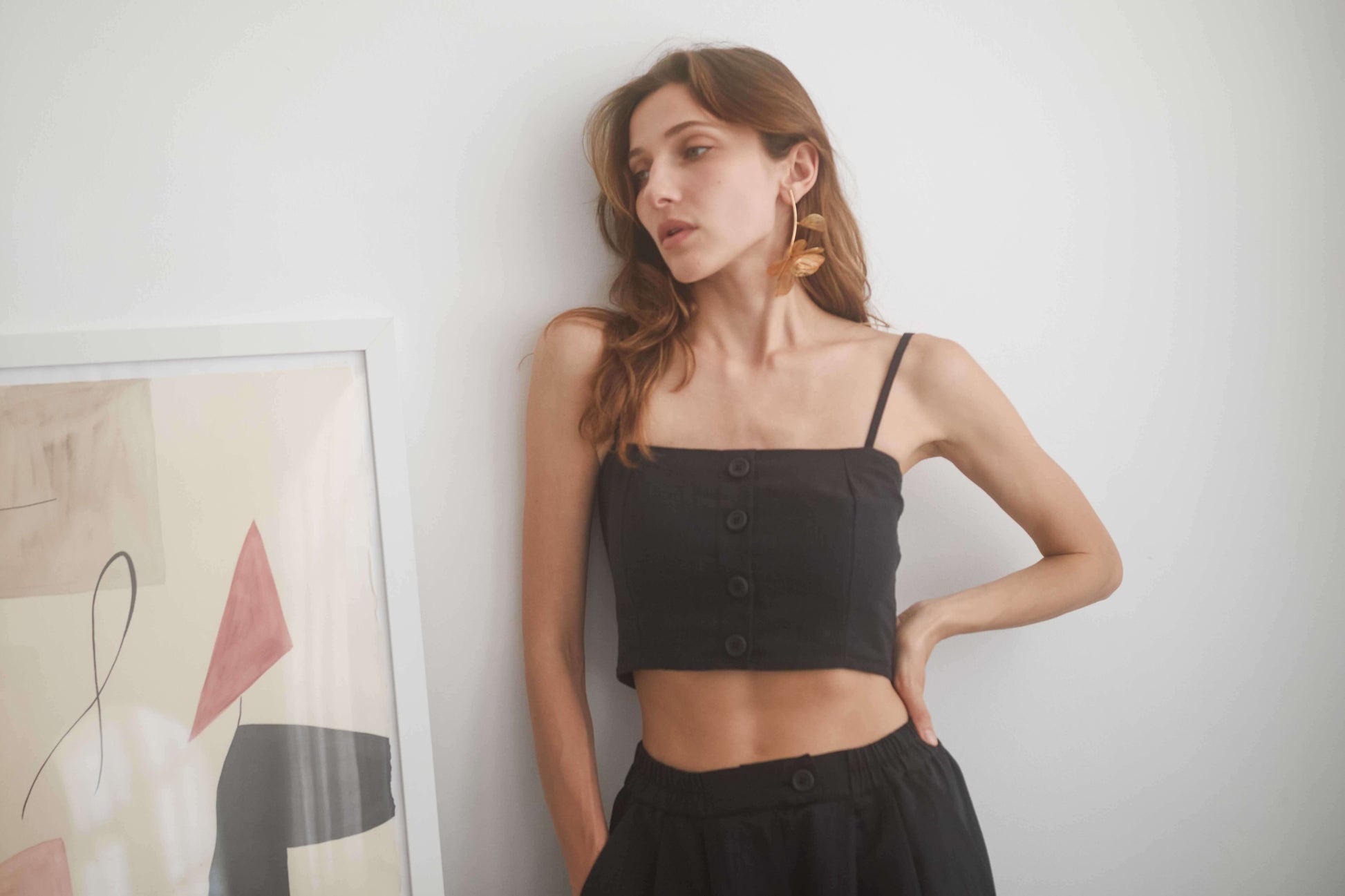 BLACK CROP TOP | COSSAC