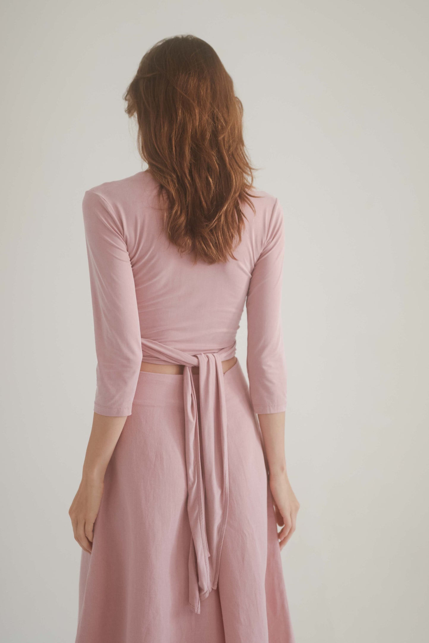 ROSE CUPRO WRAP TOP | COSSAC