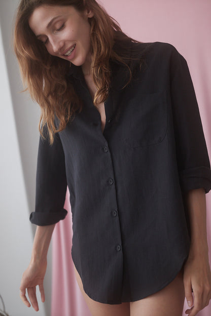 Black Oversized Shirt - ARCHIVE SALE