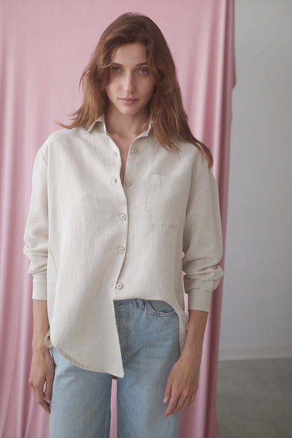 NATURAL WIDE SHIRT - ONLINE EXCLUSIVE | COSSAC