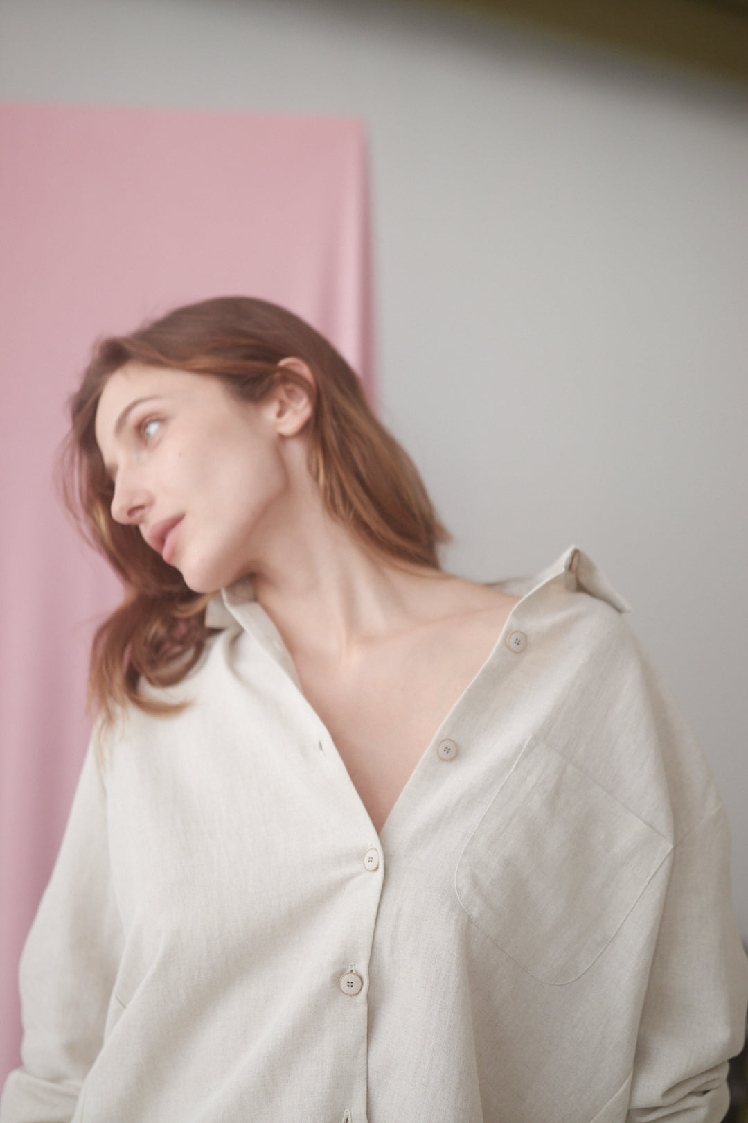 Natural Oversized Shirt - ARCHIVE SALE