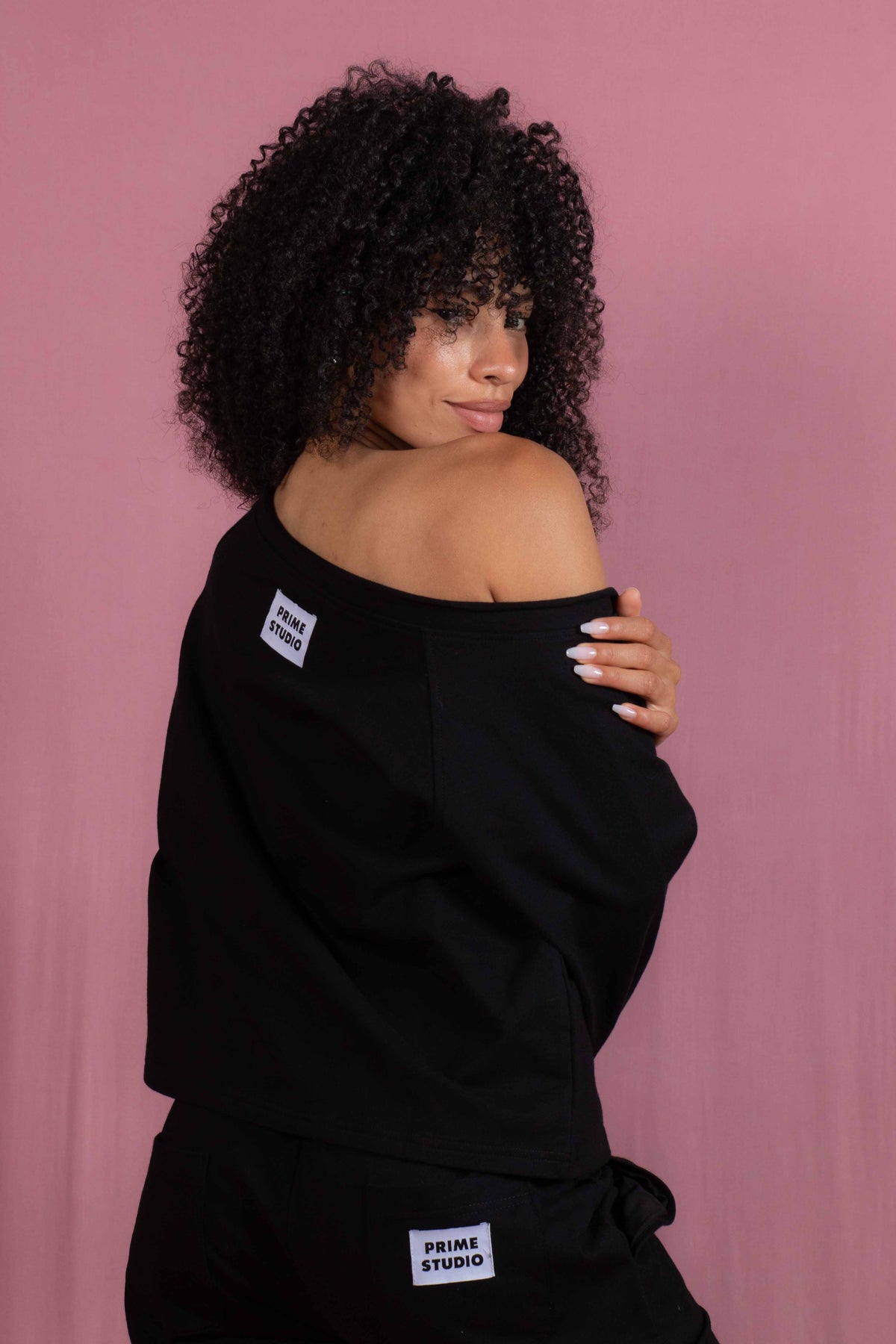 Black Organic Cotton Sweatshirt - PRIME STUDIO
