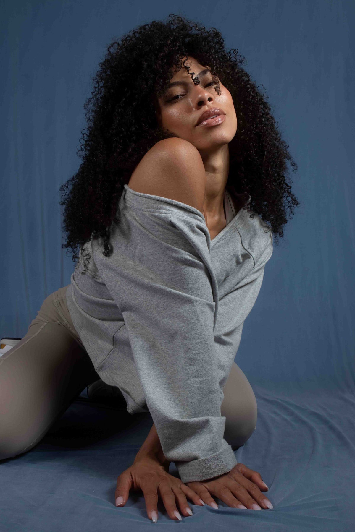 Grey Organic Cotton Sweatshirt - PRIME STUDIO