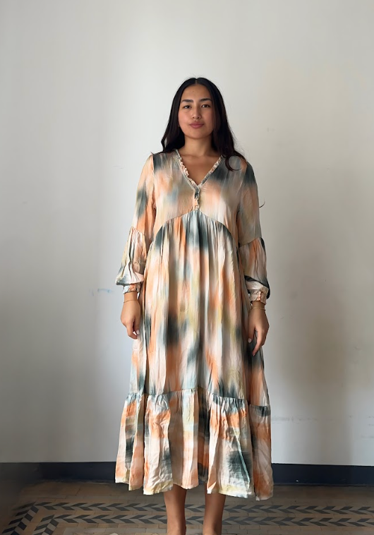 Printed Ecovero Maxi Dress - ARCHIVE SALE