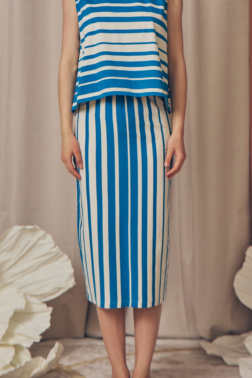 Stripe Organic Cotton Skirt - ARCHIVE SALE