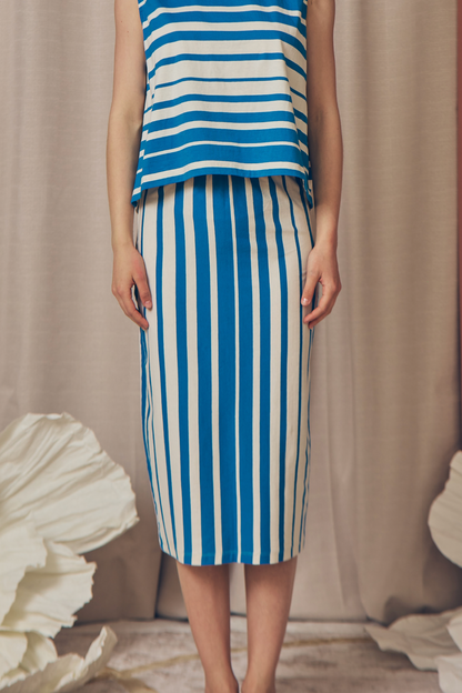 Stripe Organic Cotton Skirt - ARCHIVE SALE