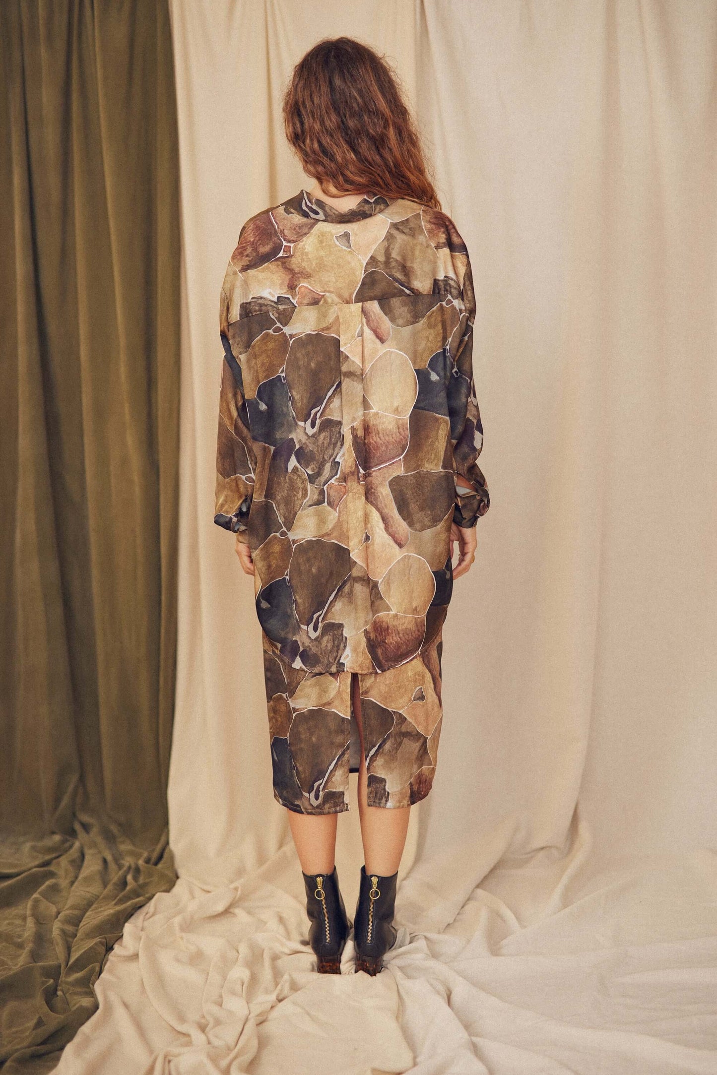 Ecovero Wide Printed Shirt | COSSAC