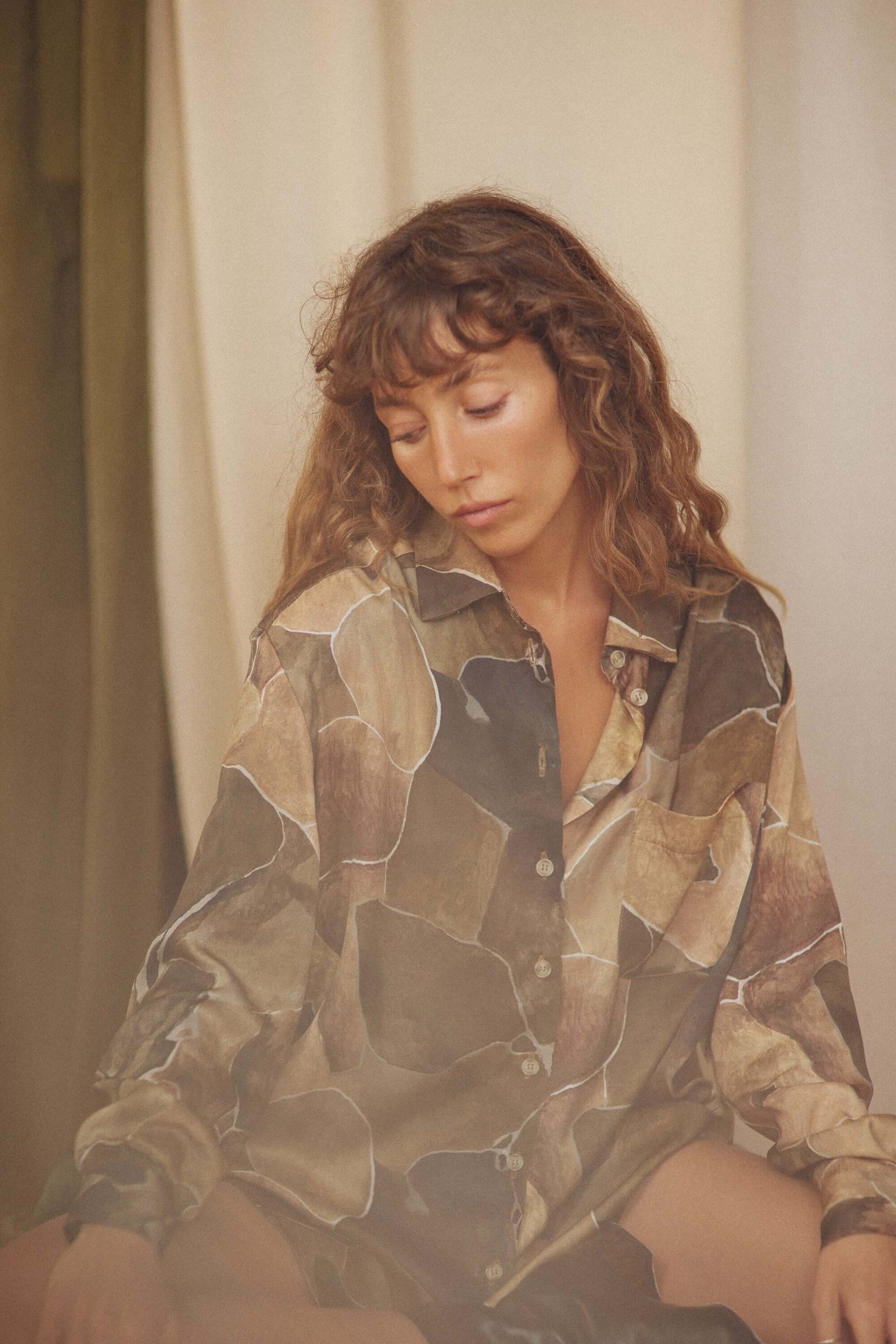 Ecovero Wide Printed Shirt | COSSAC