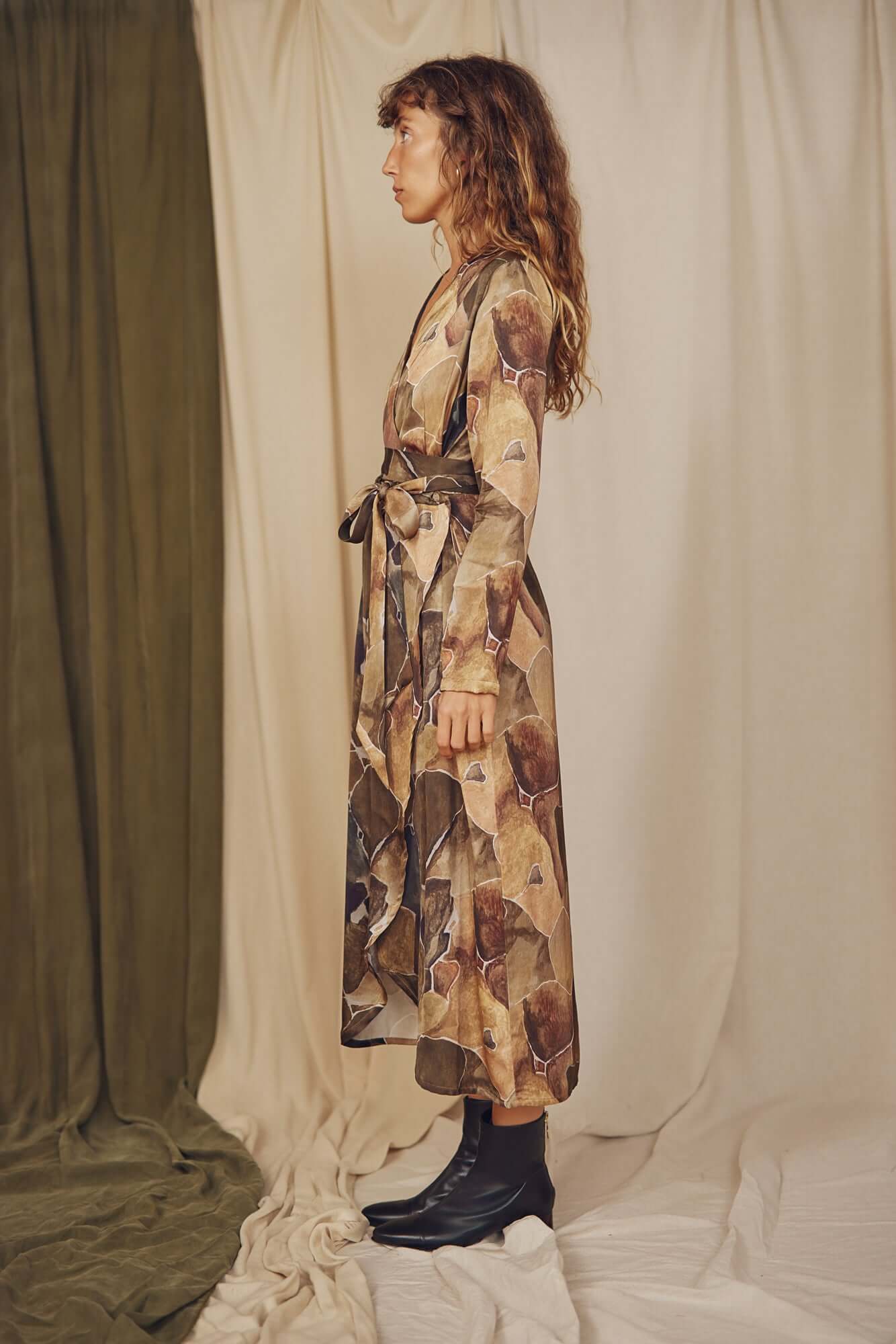 Printed Ecovero Multiway Dress | COSSAC