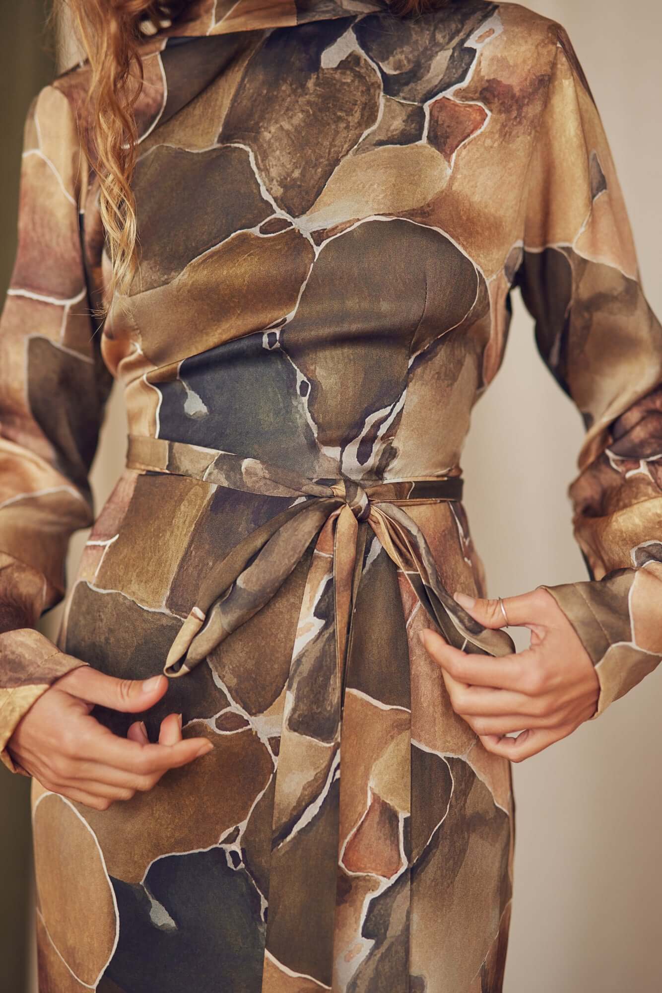 Printed Ecovero Multiway Dress | COSSAC