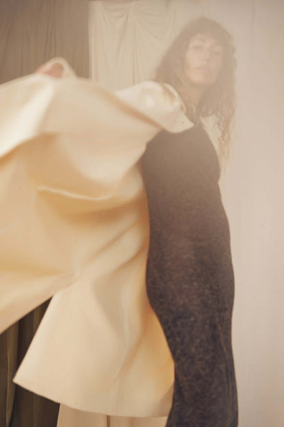 Oat Wide Organic Cotton Coat | COSSAC