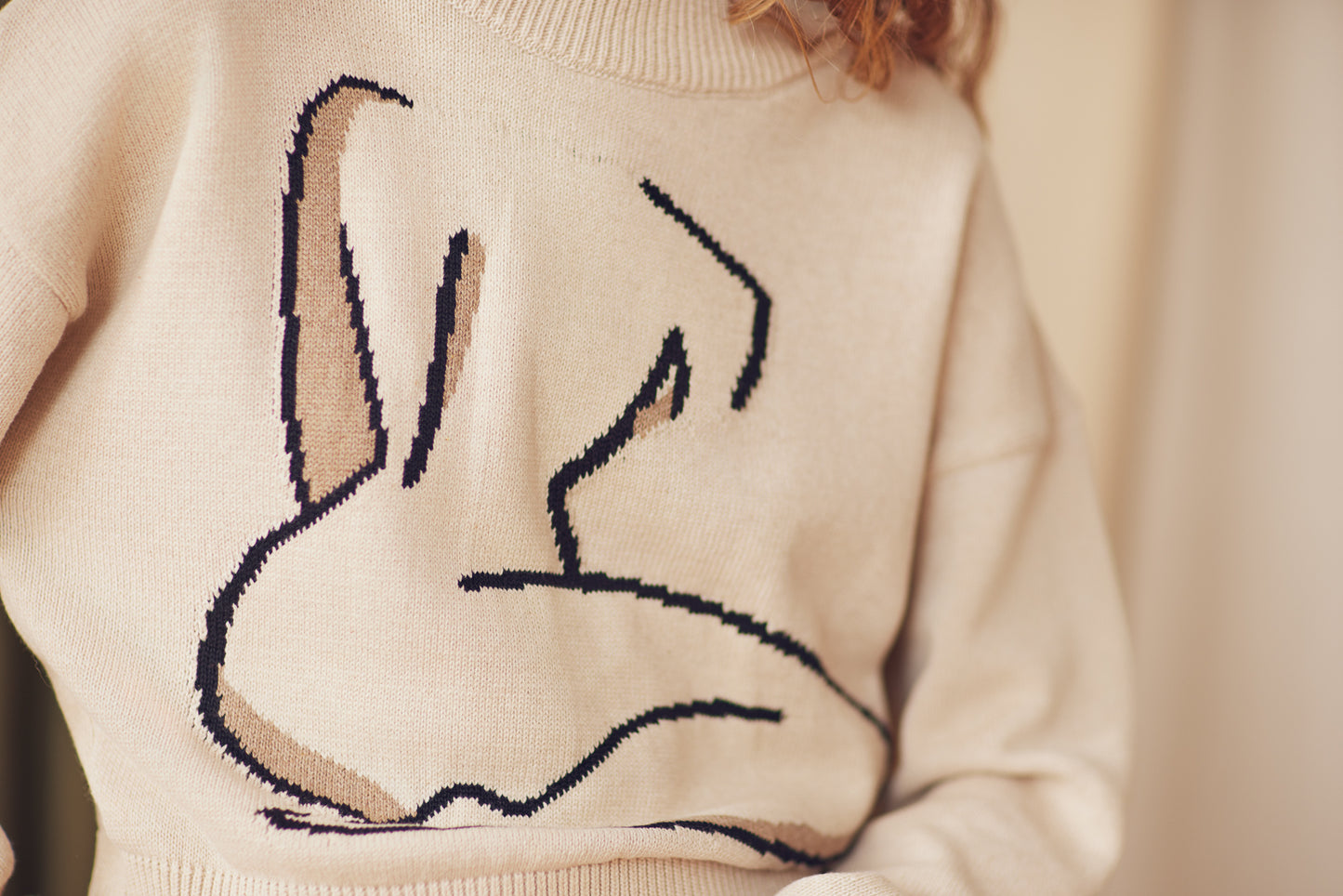 Jacquard Cotton Knit Sweater - ARCHIVE SALE