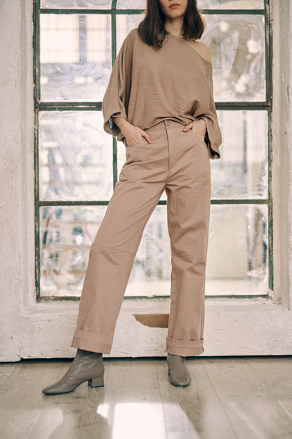 Taupe Trousers - ARCHIVE SALE