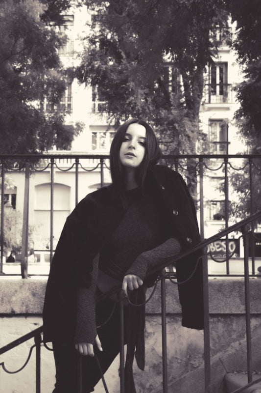 Black Organic Cotton Crop Jacket