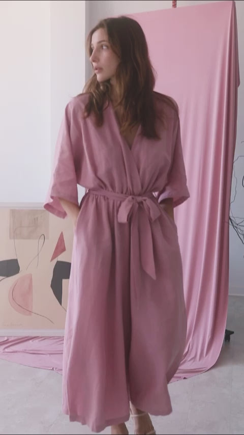 ROSE KIMONO JUMPSUIT | COSSAC