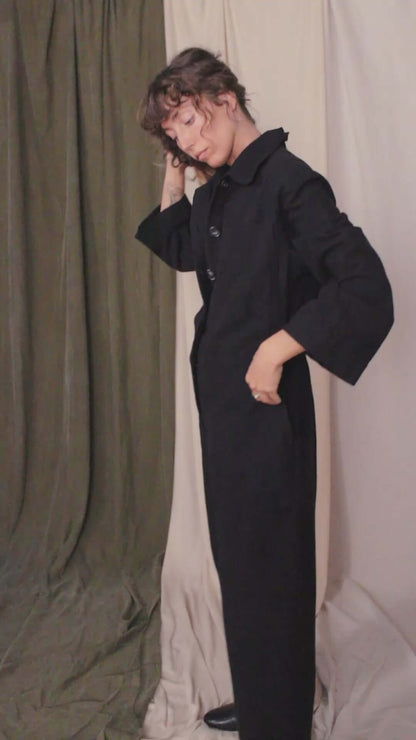 Black Organic Cotton Boiler Suit
